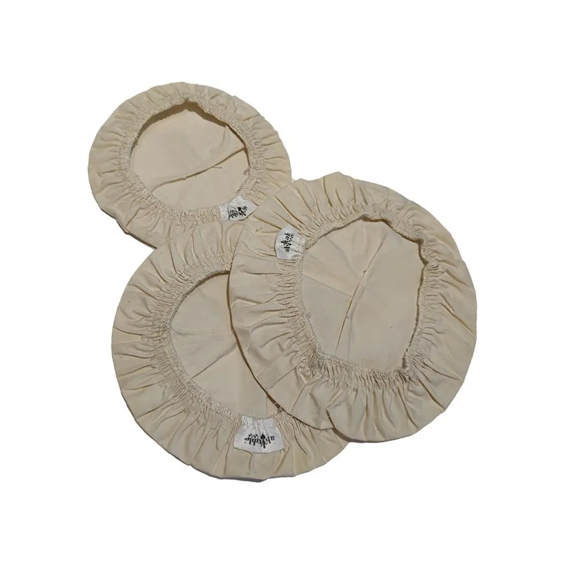 Coperchi in cotone biologico per alimenti - 3 pezzi (20, 25, 30cm)